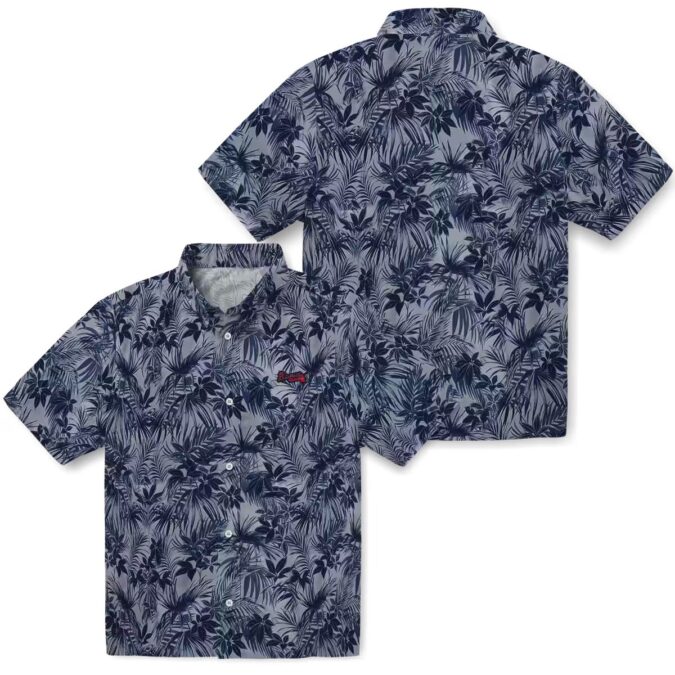 Atlanta Braves Hawaiian Shirt - Baseball Fan Summer Outfit with Leafy Tropical Design