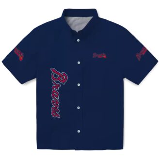 Atlanta Braves Stuart Minion Hawaiian Shirt - MLB Baseball Fan Tropical Wear