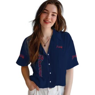 Atlanta Braves Stuart Minion Hawaiian Shirt - MLB Baseball Fan Tropical Wear