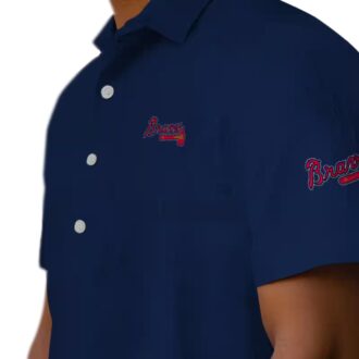 Atlanta Braves Stuart Minion Hawaiian Shirt - MLB Baseball Fan Tropical Wear