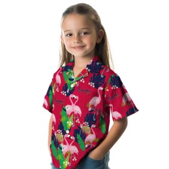 Buy Atlanta Braves Navy Green Hawaiian Shirt - MLB Tropical Flamingo Summer Shirt