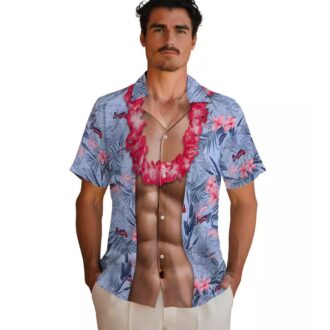 Limited Edition Atlanta Braves Chest Illusion Hawaiian Shirt - Navy MLB Baseball Fan Gear