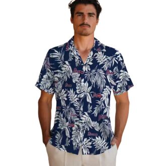 Men’s Atlanta Braves Summer Hawaiian Shirt - Tropical Leaf Aloha MLB Apparel