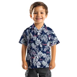 Men’s Atlanta Braves Summer Hawaiian Shirt - Tropical Leaf Aloha MLB Apparel