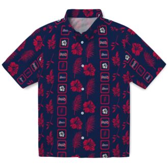 Shop Atlanta Braves Button Up Hawaiian Shirt – MLB Team Navy Floral Summer Wear