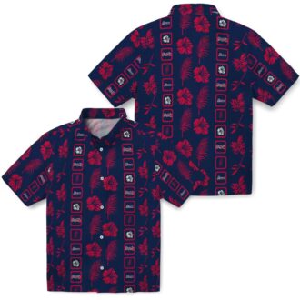 Shop Atlanta Braves Button Up Hawaiian Shirt – MLB Team Navy Floral Summer Wear