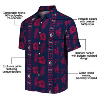 Shop Atlanta Braves Button Up Hawaiian Shirt – MLB Team Navy Floral Summer Wear