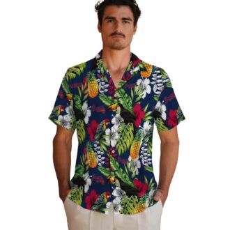Shop MLB Atlanta Braves Navy Green Aloha Shirt - Summer Beach Floral Toucan Hawaiian Style