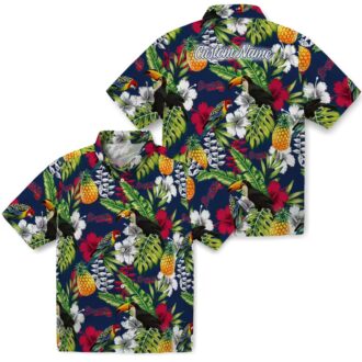 Shop MLB Atlanta Braves Navy Green Aloha Shirt - Summer Beach Floral Toucan Hawaiian Style