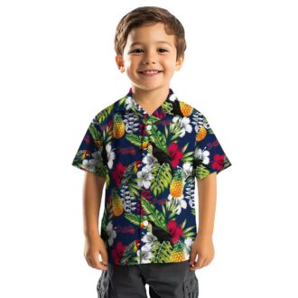 Shop MLB Atlanta Braves Navy Green Aloha Shirt - Summer Beach Floral Toucan Hawaiian Style