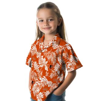 Baltimore Orioles Aloha Style Hawaiian Shirt - Orange & White MLB Tropical Beach Shirt