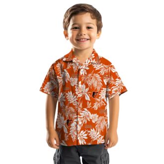 Baltimore Orioles Aloha Style Hawaiian Shirt - Orange & White MLB Tropical Beach Shirt