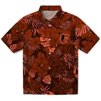 Baltimore Orioles Jungle Vibes Hawaiian Shirt - Summer MLB Tropical Shirt for Orioles Fans