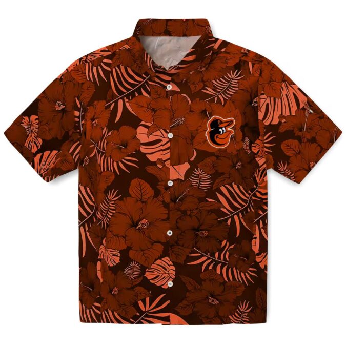 Baltimore Orioles Jungle Vibes Hawaiian Shirt - Summer MLB Tropical Shirt for Orioles Fans