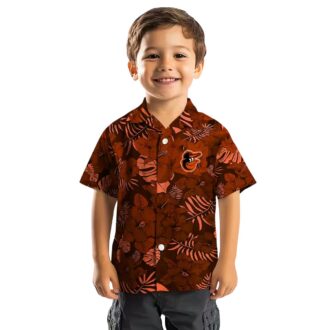 Baltimore Orioles Jungle Vibes Hawaiian Shirt - Summer MLB Tropical Shirt for Orioles Fans