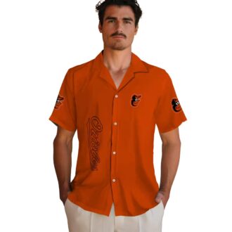Baltimore Orioles Stuart Minion Orange Hawaiian Shirt - MLB Team Tropical Shirt for Fans