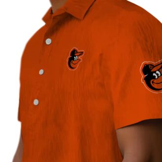 Baltimore Orioles Stuart Minion Orange Hawaiian Shirt - MLB Team Tropical Shirt for Fans