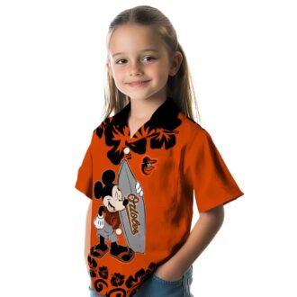Baltimore Orioles Surfing Mickey Hawaiian Shirt - MLB Team Aloha Style Shirt for Summer