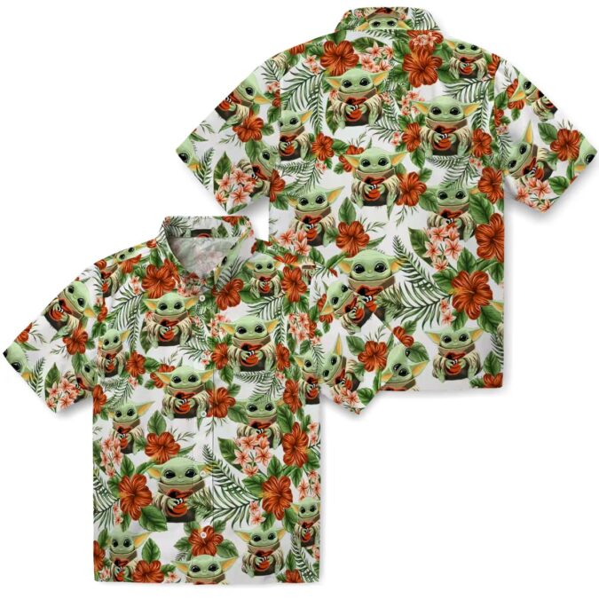 Baltimore Orioles Yoda Green Hawaiian Shirt - MLB Team Tropical Shirt for Orioles Fans