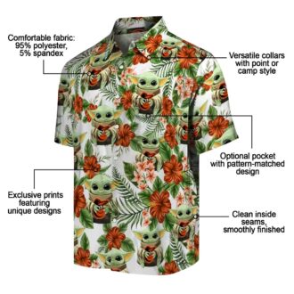 Baltimore Orioles Yoda Green Hawaiian Shirt - MLB Team Tropical Shirt for Orioles Fans