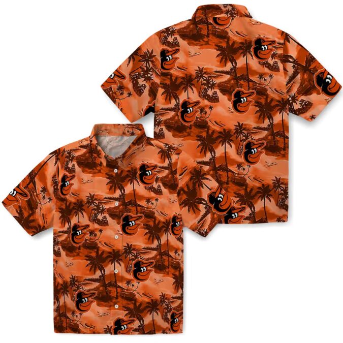 Best Baltimore Orioles Coastal Palms Hawaiian Shirt - MLB Summer Beach Apparel