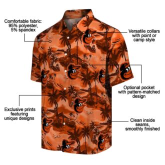 Best Baltimore Orioles Coastal Palms Hawaiian Shirt - MLB Summer Beach Apparel