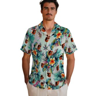Best Baltimore Orioles Hawaiian Shirt - Tropical Foliage Green MLB Shirt for Fans