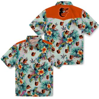Best Baltimore Orioles Hawaiian Shirt - Tropical Foliage Green MLB Shirt for Fans