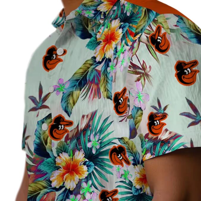 Best Baltimore Orioles Hawaiian Shirt - Tropical Foliage Green MLB Shirt for Fans