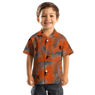 Comfortable Baltimore Orioles Tropical Hawaiian Shirt - Leafy Palms Design for MLB Fans
