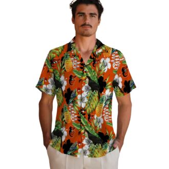 Custom Baltimore Orioles Tropical Hawaiian Shirt - Toucan Orange Green Design for MLB Fan