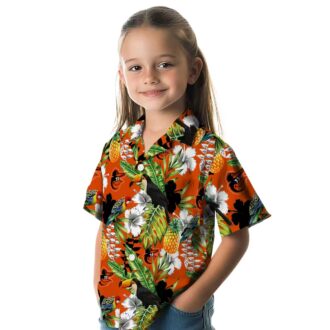 Custom Baltimore Orioles Tropical Hawaiian Shirt - Toucan Orange Green Design for MLB Fan