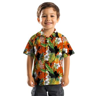 Custom Baltimore Orioles Tropical Hawaiian Shirt - Toucan Orange Green Design for MLB Fan