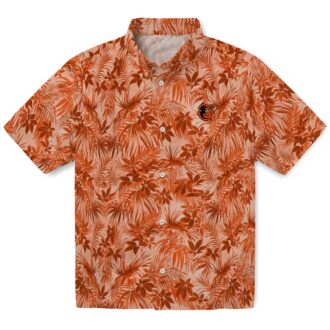 Limited Edition Baltimore Orioles Orange Hawaiian Shirt - Summer Aloha MLB Shirt with Leafy Pattern