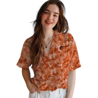 Limited Edition Baltimore Orioles Orange Hawaiian Shirt - Summer Aloha MLB Shirt with Leafy Pattern