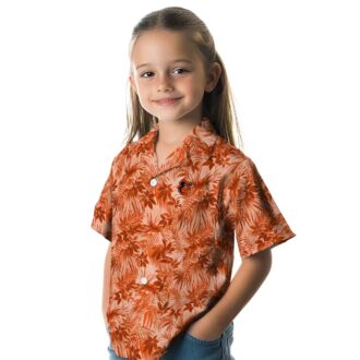 Limited Edition Baltimore Orioles Orange Hawaiian Shirt - Summer Aloha MLB Shirt with Leafy Pattern