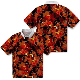 MLB Baltimore Orioles Floral Toucan Hawaiian Shirt - Summer Tropical Beach Shirt for Men & Women