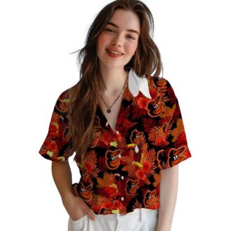 MLB Baltimore Orioles Floral Toucan Hawaiian Shirt - Summer Tropical Beach Shirt for Men & Women