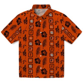 Trendy Baltimore Orioles Floral Hawaiian Shirt - Tropical Orange MLB Shirt for Fans