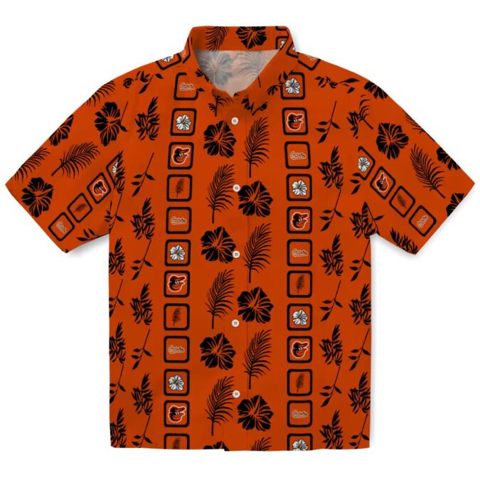 Trendy Baltimore Orioles Floral Hawaiian Shirt - Tropical Orange MLB Shirt for Fans