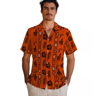 Trendy Baltimore Orioles Floral Hawaiian Shirt - Tropical Orange MLB Shirt for Fans