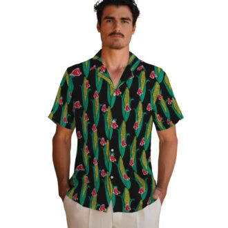 Boston Red Sox Aloha Black Green Hawaiian Shirt - Perfect for Summer, Beach & MLB Fans