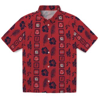Boston Red Sox Floral Hawaiian Shirt - Tropical Aloha Summer Baseball Fan Gear