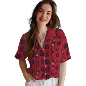 Boston Red Sox Floral Hawaiian Shirt - Tropical Aloha Summer Baseball Fan Gear