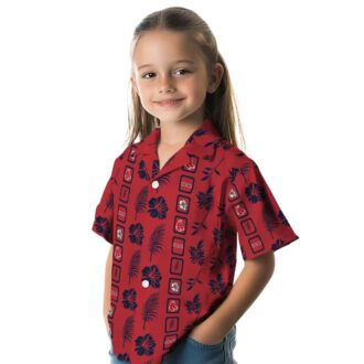 Boston Red Sox Floral Hawaiian Shirt - Tropical Aloha Summer Baseball Fan Gear