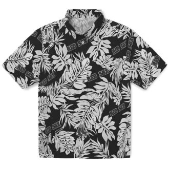 Boston Red Sox Monstera Leaf Black Hawaiian Shirt - Perfect MLB Summer Fan Gift