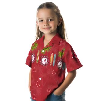 Boston Red Sox Surfboard Palm Hawaiian Shirt - MLB Summer Beach Apparel