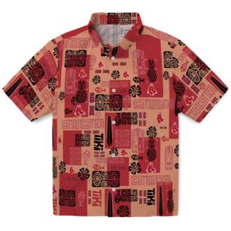 Boston Red Sox Tribal Hawaiian Shirt - MLB Tropical Aloha Beachwear