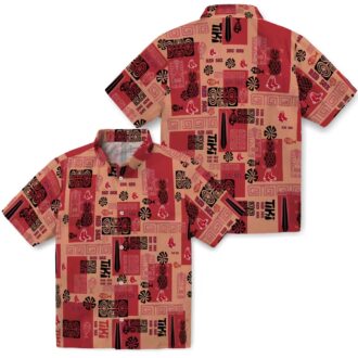Boston Red Sox Tribal Hawaiian Shirt - MLB Tropical Aloha Beachwear