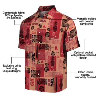 Boston Red Sox Tribal Hawaiian Shirt - MLB Tropical Aloha Beachwear